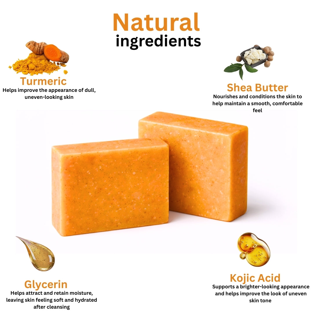 Dark Thighs Soap Bar 2pcs with Turmeric & Shea Butter