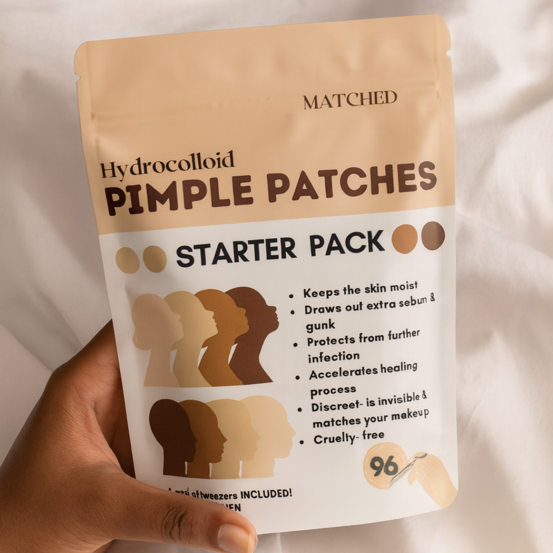 Starter Pack- Skin tone Round Hydrocolloid Pimple Patches – 96 Count (3 Sizes)