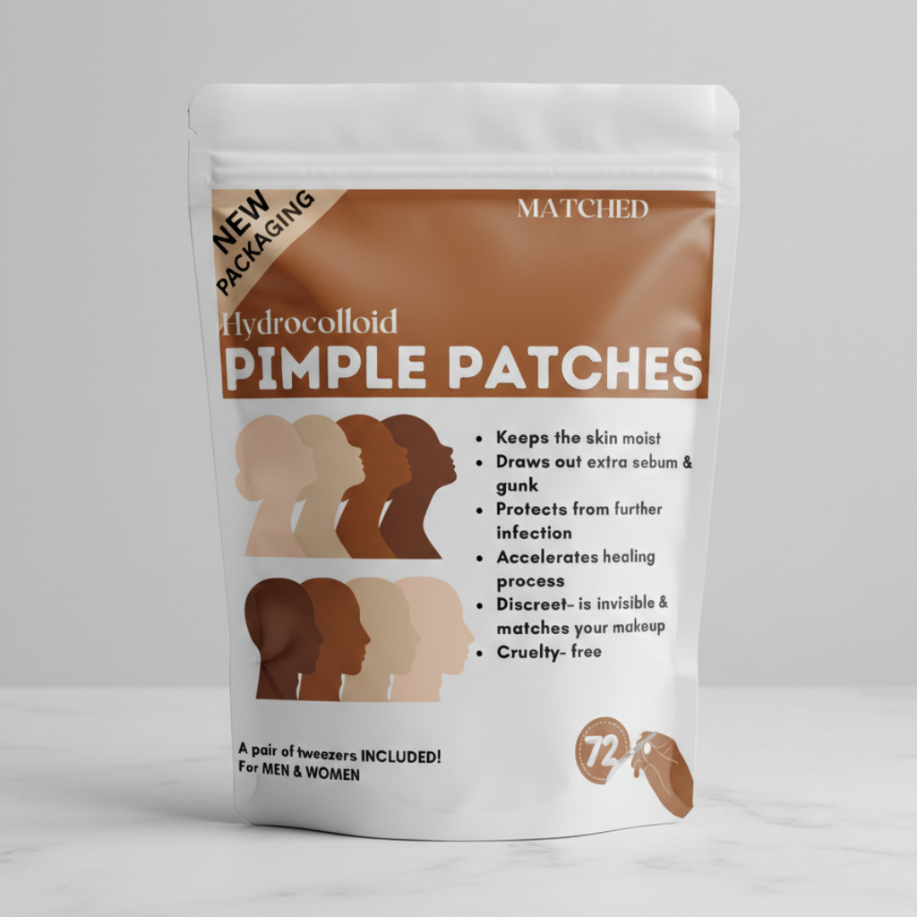 MTG Patch- Skin tone Round Hydrocolloid Pimple Patches – 72 Count (3 Sizes)