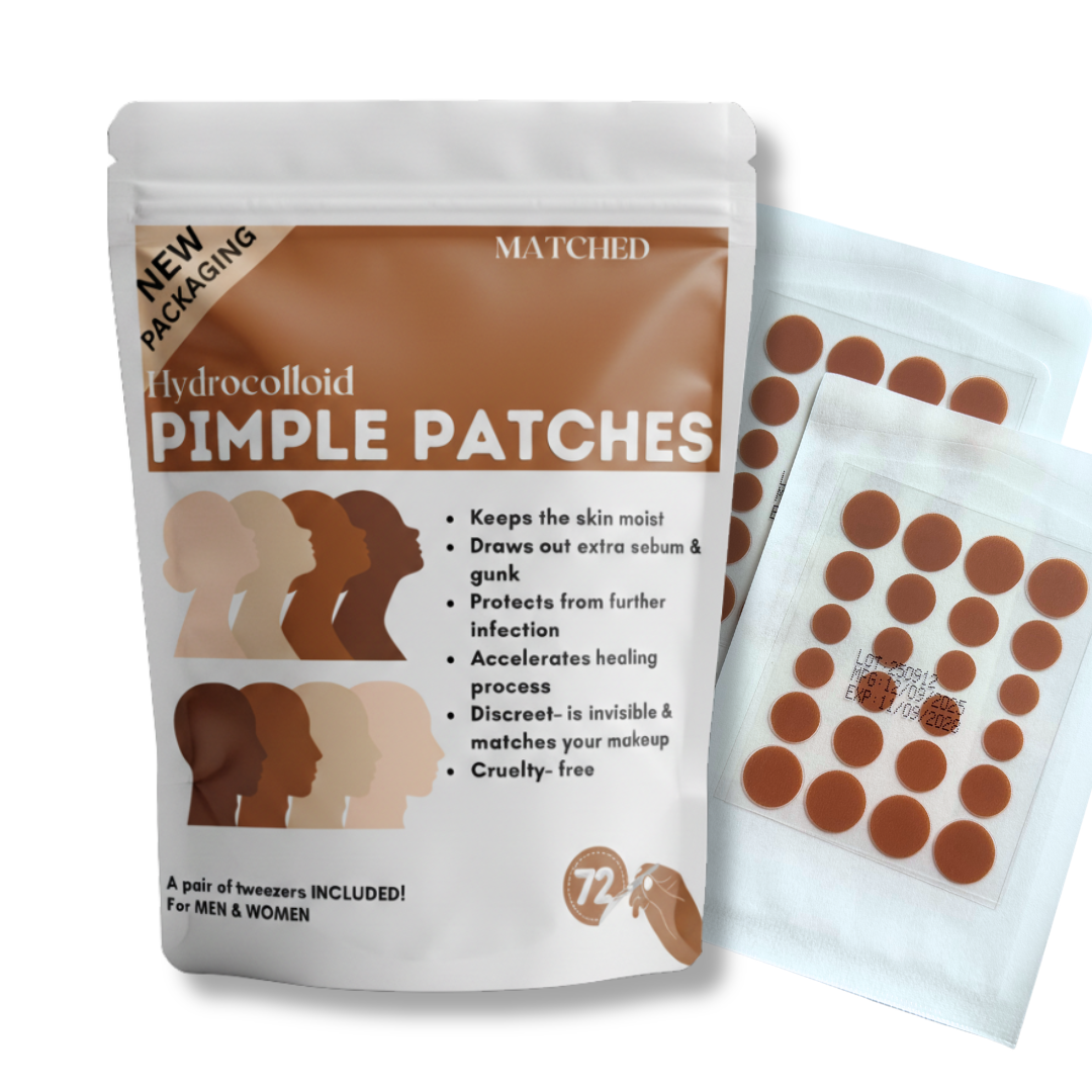 MTG Patch- Skin tone Round Hydrocolloid Pimple Patches – 72 Count (3 Sizes)