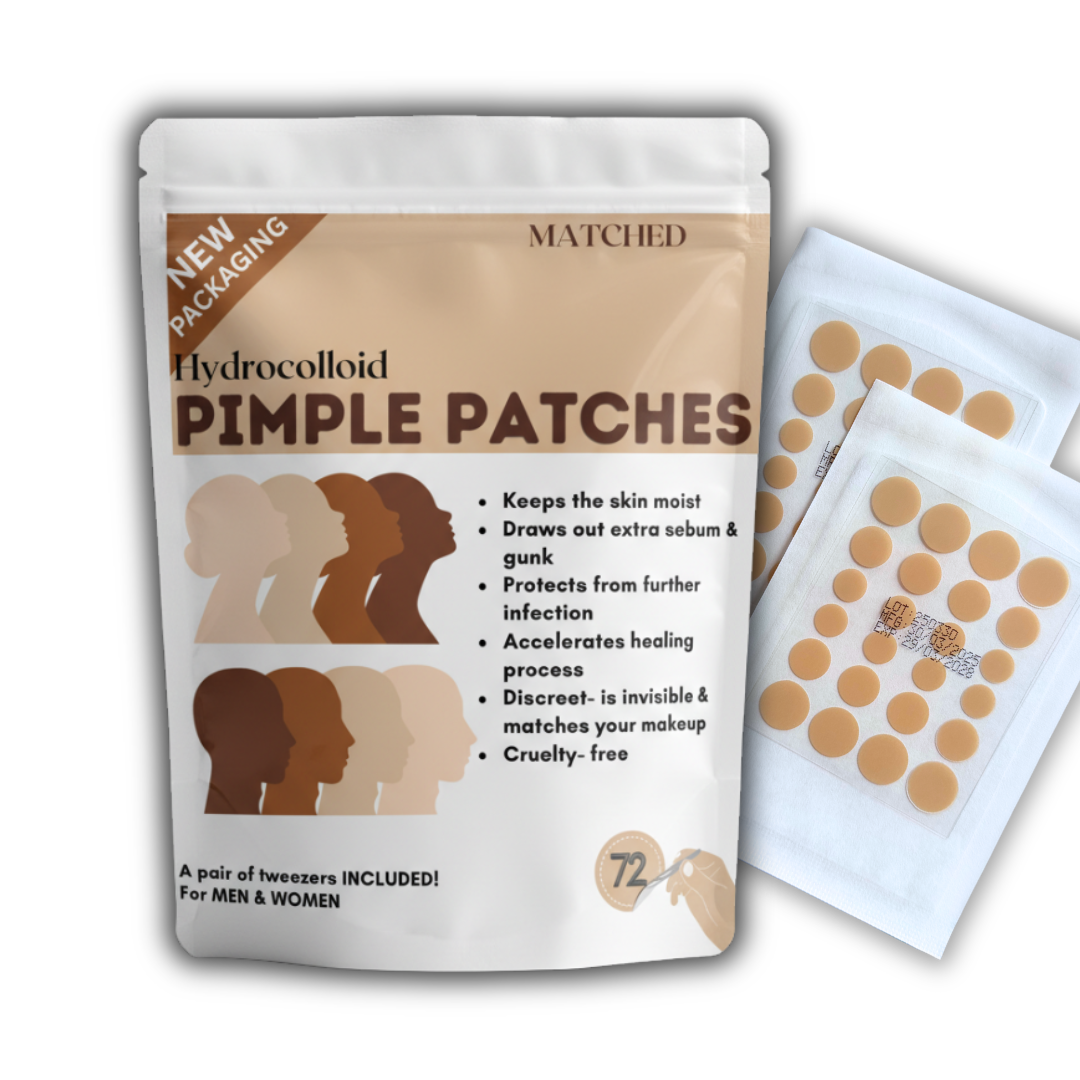 MIA Patch- Skin tone Round Hydrocolloid Pimple Patches – 72 Count (3 Sizes)