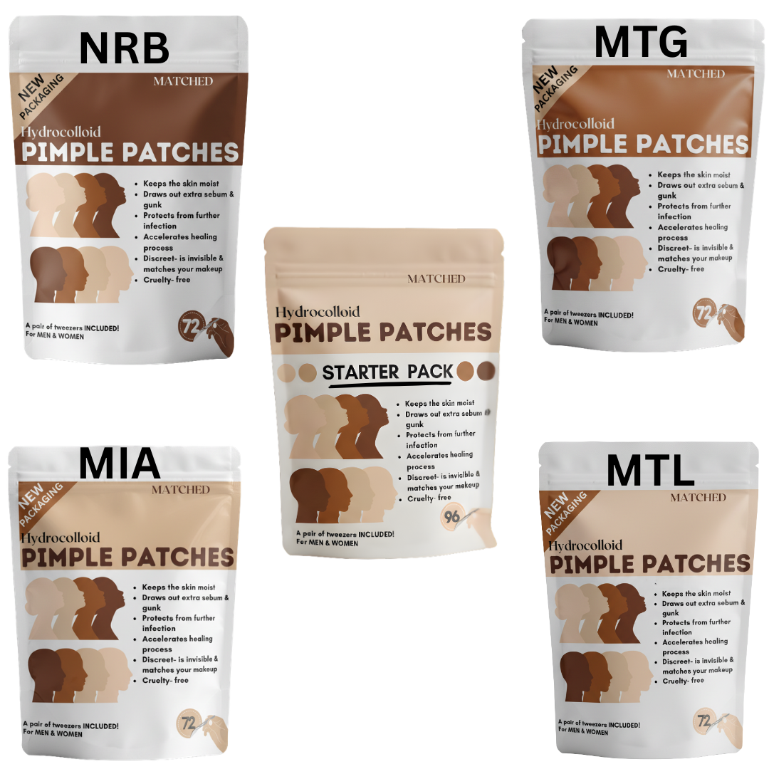MIA Patch- Skin tone Round Hydrocolloid Pimple Patches – 72 Count (3 Sizes)