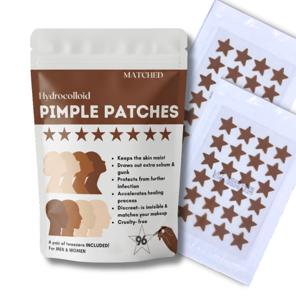 Deep Brown Star Pimple Patches- 96 Count