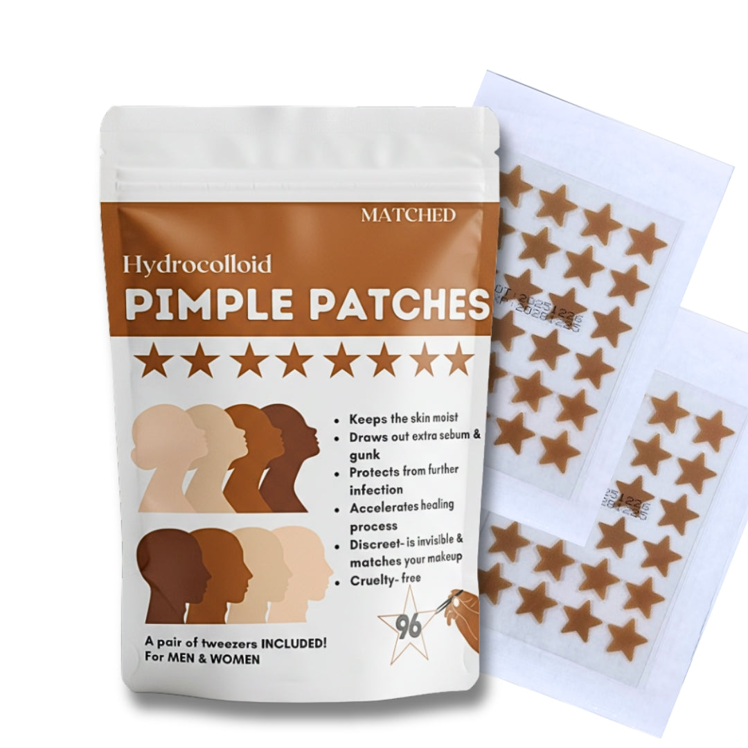 Medium Deep Brown Star Pimple Patches- 96 Count