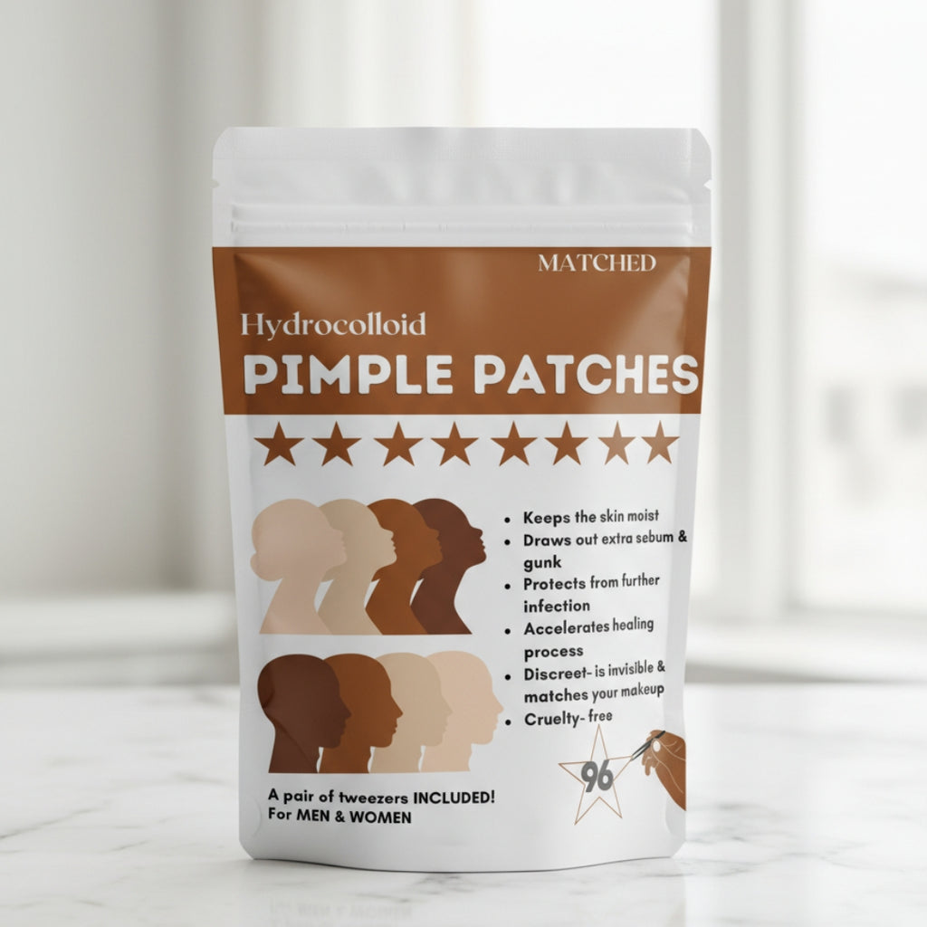 Medium Deep Brown Star Pimple Patches- 96 Count