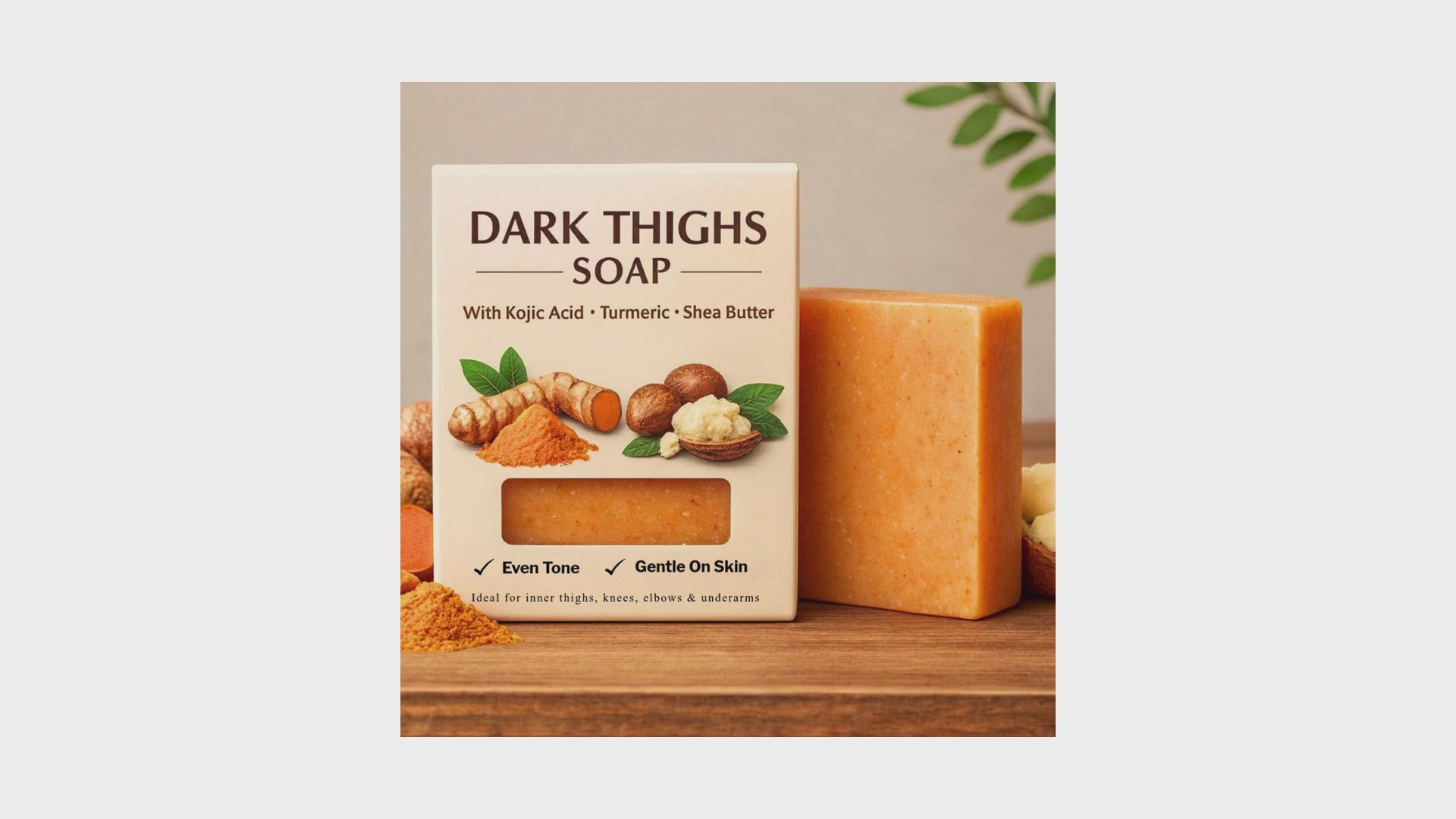Dark Thighs Soap Bar 2pcs with Turmeric & Shea Butter
